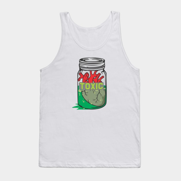 Toxic heart in jar Tank Top by stuff101